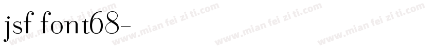 jsf font68字体转换